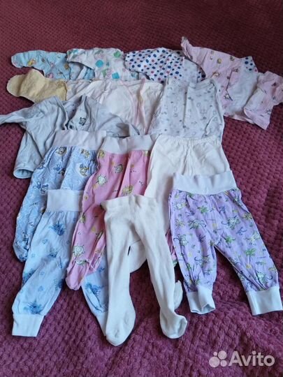Детские вещи пакетом для девочек от 0 до 3