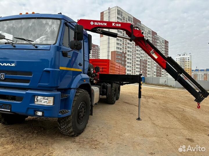 Аренда и услуги манипулятора-вездехода, стрела 12.4 м, борт 12.2 т, 6.1 м