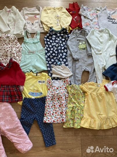 Одежда на девочку пакетом 74-80