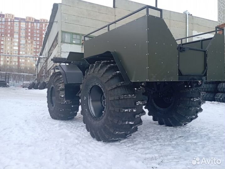 Вездеход Тундра на шинах низкого давления с эпсм