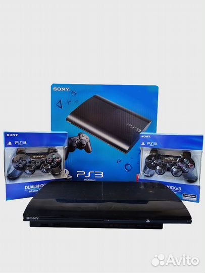 Playstation 3 500гб прошита 2 джоя + 80 игр