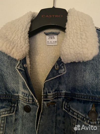 Джинсовая куртка zara 140