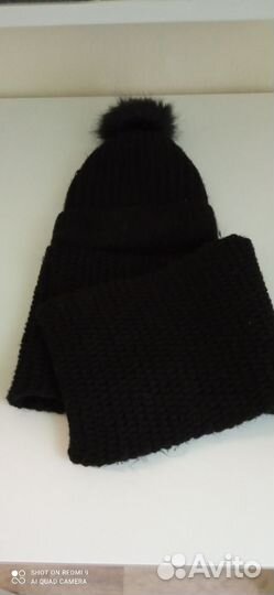 Шапка и снуд зимние