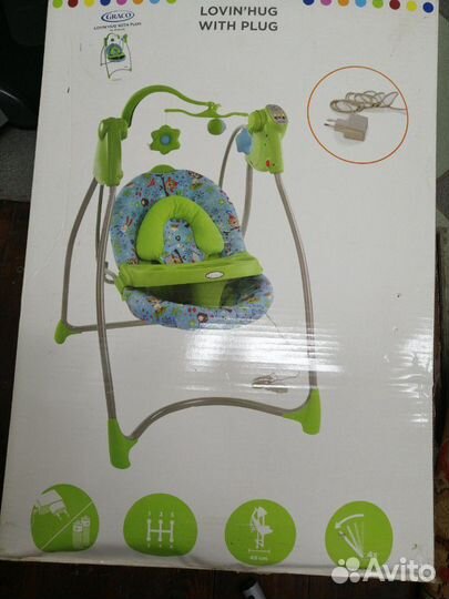 Детские качели, горка, стульчик для купания