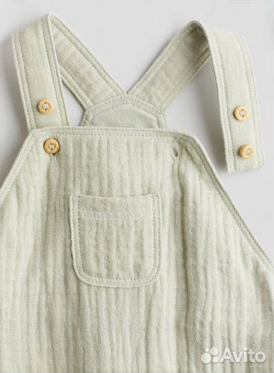 Муслиновый комбинезон и боди hm 56 62 68 74
