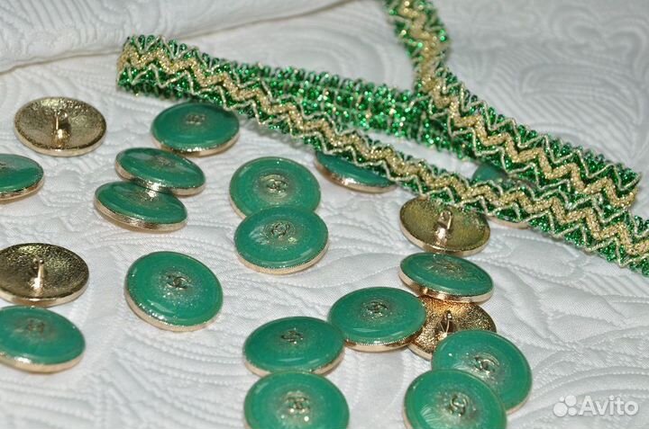 Пуговица пришивная Chanel - 24 мм