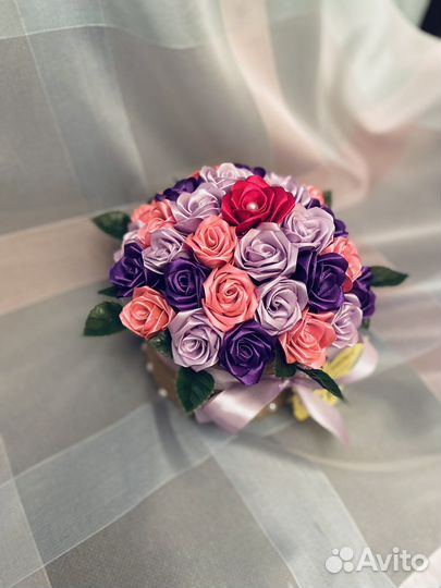 Корзинки с розами, ручная работа