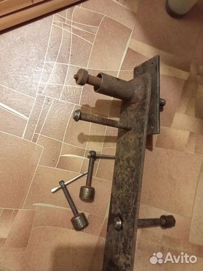 Замок накладной, винтовой, для гаража СССР