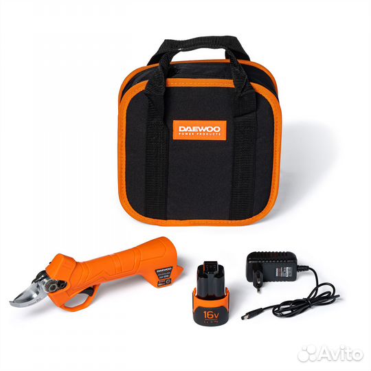 Секатор аккумуляторный daewoo dagp 2516Li SET