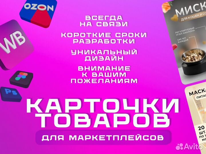 Инфографика для маркетплейсов Wildberries Ozon