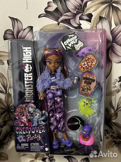 Кукла monster high creepover party клодин вульф