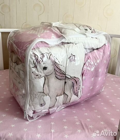 Бортики подушки в детскую кроватку