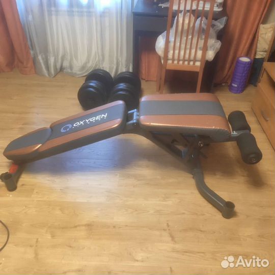Скамья для жима и пресса oxygen toledo