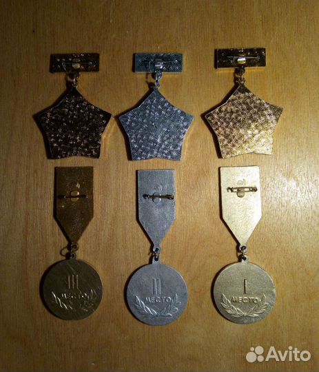 Значки 6 штук Спортивные