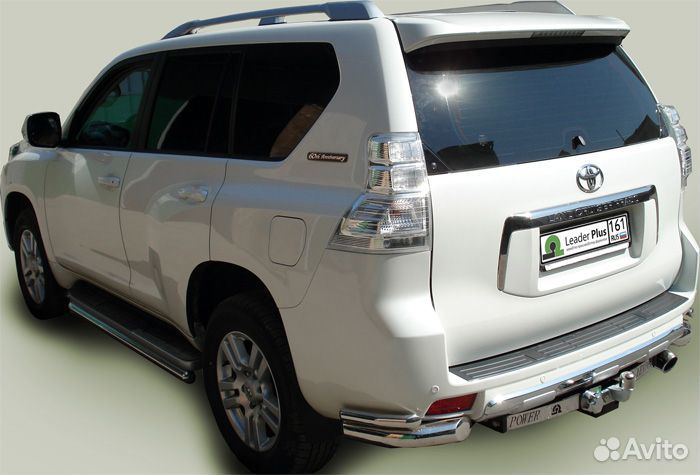 Фаркоп на Lexus GX-Toyota Prado с нерж.пластиной