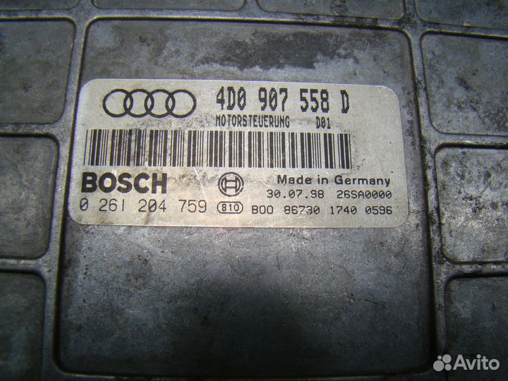 Блок управления двигателем audi a8 d2 ауди а8 д2