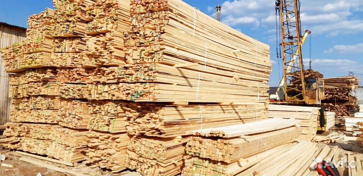Доска обрезная 30х150х6000. Пиломатериалы