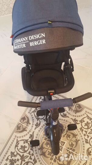 Велосипед коляска с ручкой