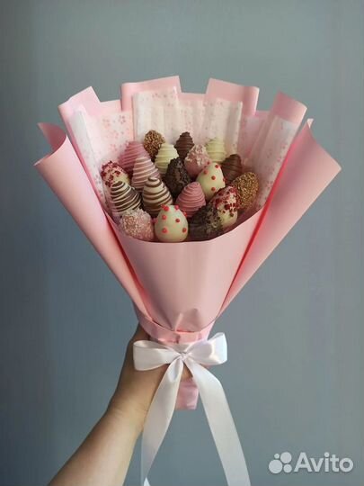 Букет из клубники в шоколаде