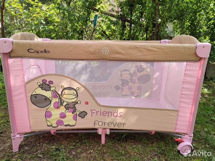 Детская кровать манеж с матрасом