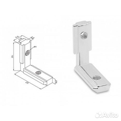 Крепеж комплектующие для конструкционного профиля
