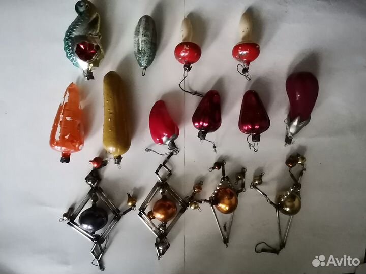 Елочные игрушки СССР 1950-1960 гг