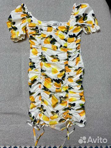 Платье с лимонами