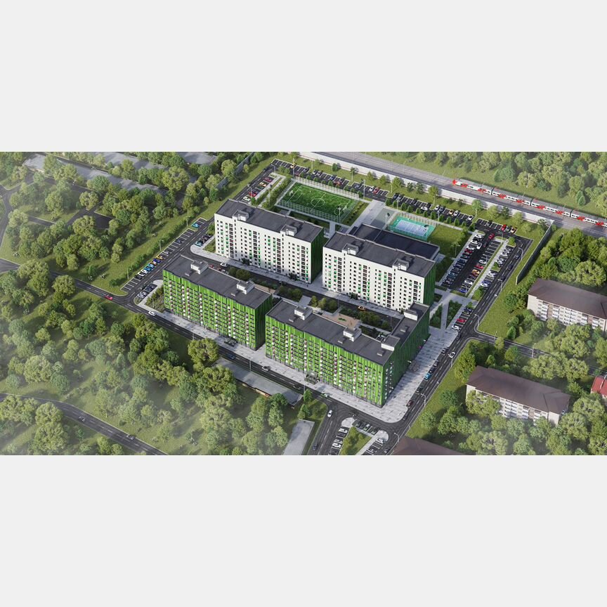 Квартира-студия, 34 м², 2/9 эт.