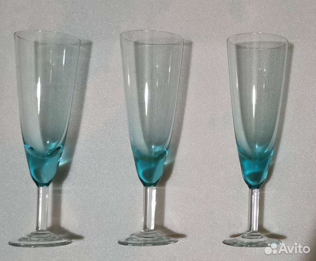 Фужеры цветное стекло СССР