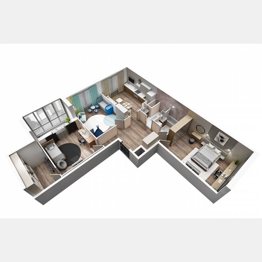 3-к. квартира, 95,1 м², 6/8 эт.