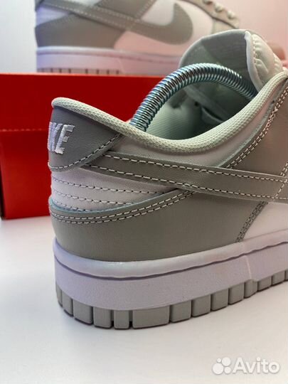 Кроссовки nike sb dunk low gray FOG