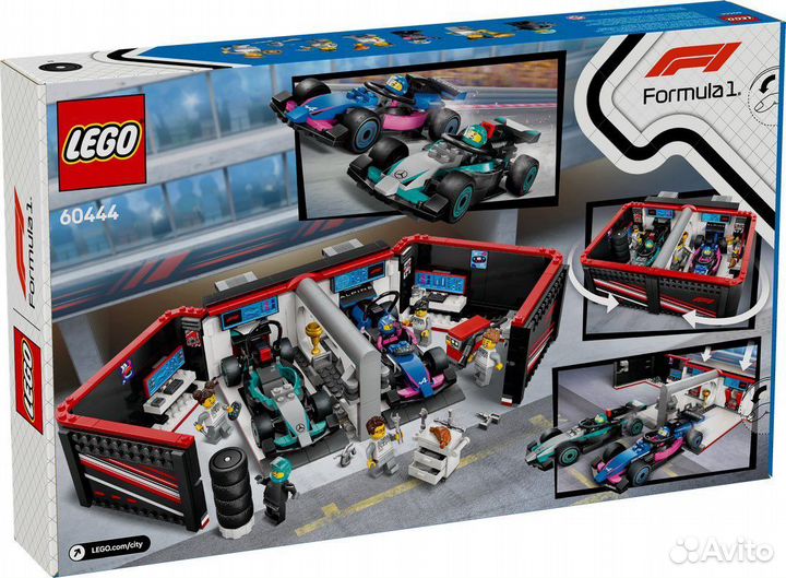 Конструктор Lego City 60444 Гараж F1