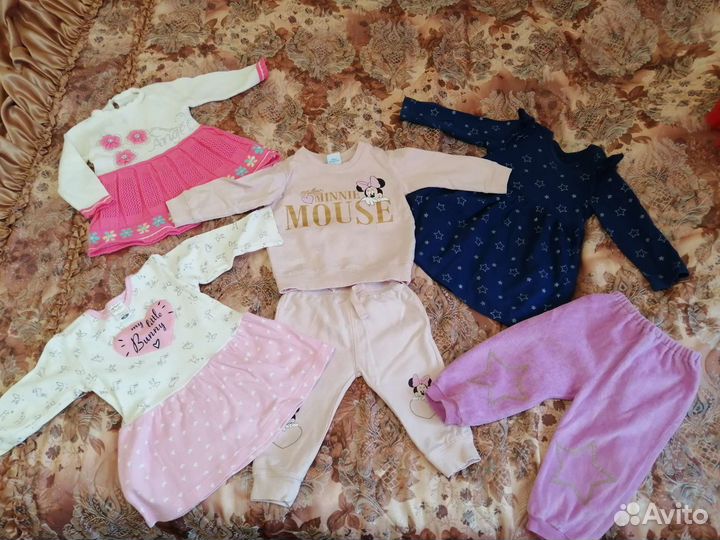 Вещи пакетом на девочку 80-86