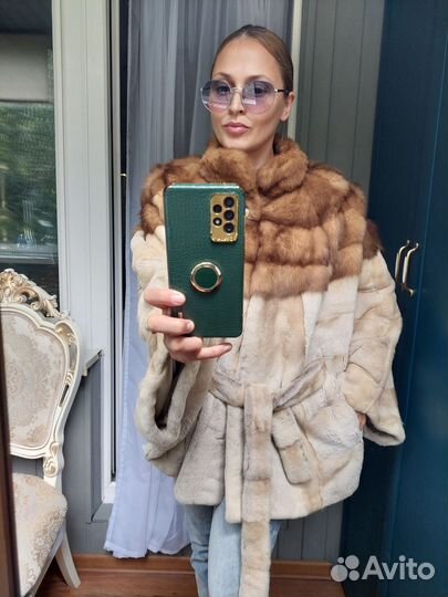 Шуба норковая 46/56 из куницы