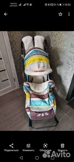 Санки коляска ника 7 3