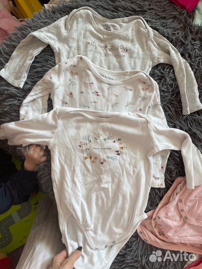 Боди для девочки 80 86 92