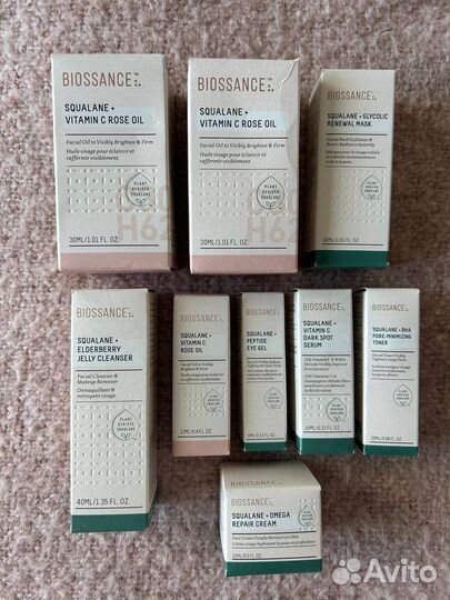 Biossance Squalane Vit C Rose, масло, сыворотки