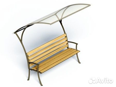 Скамейка с навесом