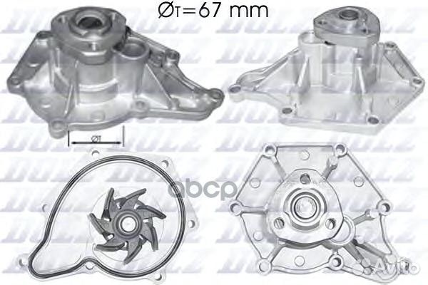 Насос водяного охлаждения audi A4/A6/A48/Q7, VW