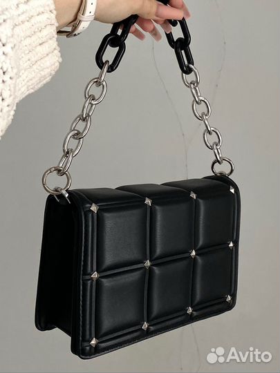 Сумка O'Stin женская черная со стразами