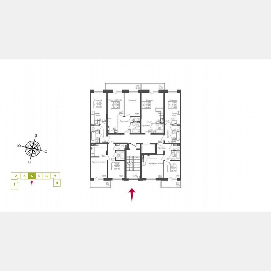 1-к. квартира, 38,5 м², 5/5 эт.