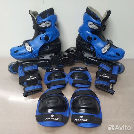 Ролики детские размер 35-37 + защита в подарок
