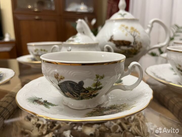 Охотничий сервиз чайный