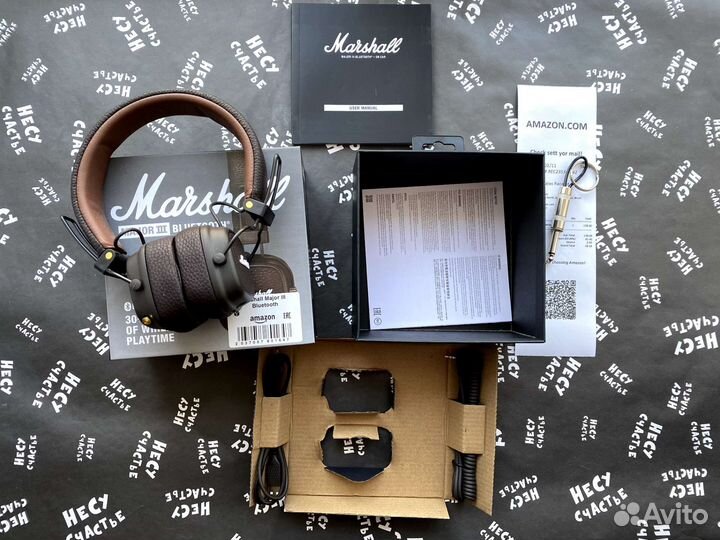 Marshall major 3 bluetooth коричневые #новые