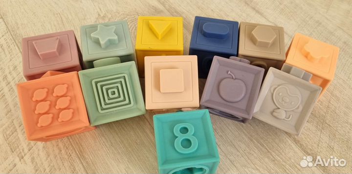 Кубики развивающие Монтессори