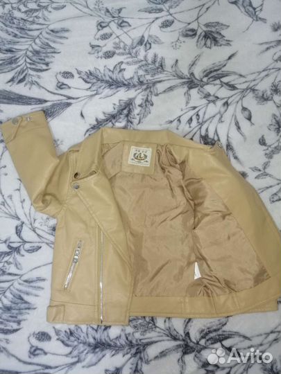 Кожаная куртка косуха новая детская