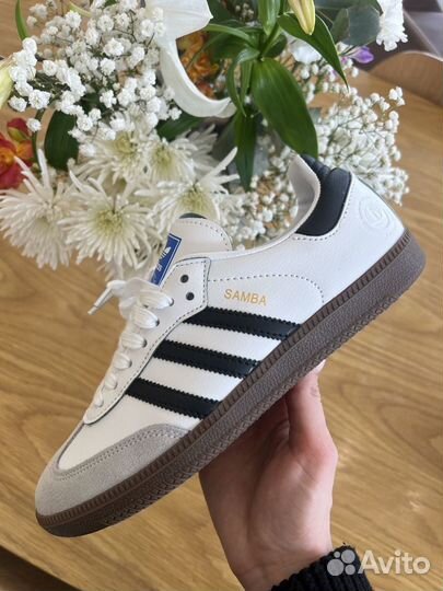 Adidas Samba Женские белые 36-40