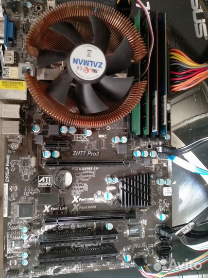 Мат. плата ASRock ZH77 Pro3 + Core i5-2310+ 8Gb RA