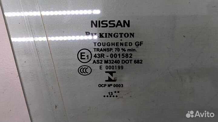 Стекло боковой двери Nissan Qashqai, 2014