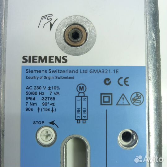 Привод воздушной заслонки siemens GMA321.1E